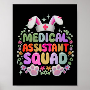 Medizinischer Istant Squad Funny Niedlich Ostertag Poster