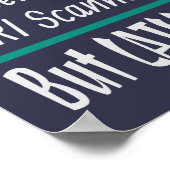 Medizinischer Joke Hunde und Katzen Vater Witz Poster (Ecke)