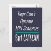 Medizinischer Joke Hunde und Katzen Vater Witz Postkarte (Vorne/Hinten)