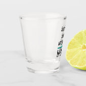 Medizinischer Joke Hunde und Katzen Vater Witz Schnapsglas (Links)