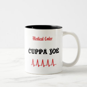 Medizinischer Kodierer Cuppa Joe Zweifarbige Tasse