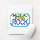 Medizinischer Kodierer-Felsen Mousepad (Mit Mouse)