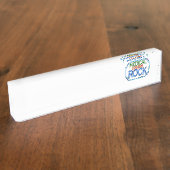 Medizinischer Kodierer-Felsen Namensplakette (Seite)