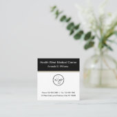 Medizinischer Krankenschwester-Praktiker Quadratische Visitenkarte (Stehend Vorderseite)