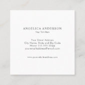 Medizinischer Krankenwagen Rollstuhl Quadratische Visitenkarte (Rückseite)