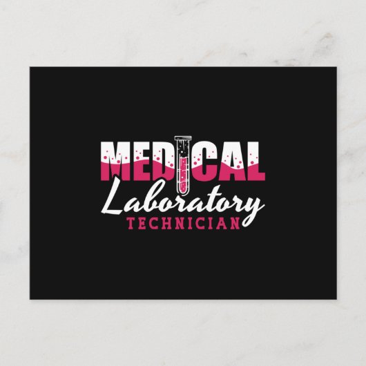 Medizinischer Labortechniker Chemist Labrador Tech Postkarte (Vorderseite)