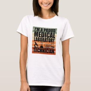 Medizinischer Labortechniker vintage retro T-Shirt
