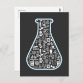 Medizinischer Labortest Tube Wissenschaftlicher Te Postkarte (Vorne/Hinten)