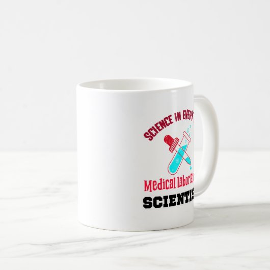 Medizinischer Laborwissenschaftler Kaffeetasse (VorderseiteRechts)
