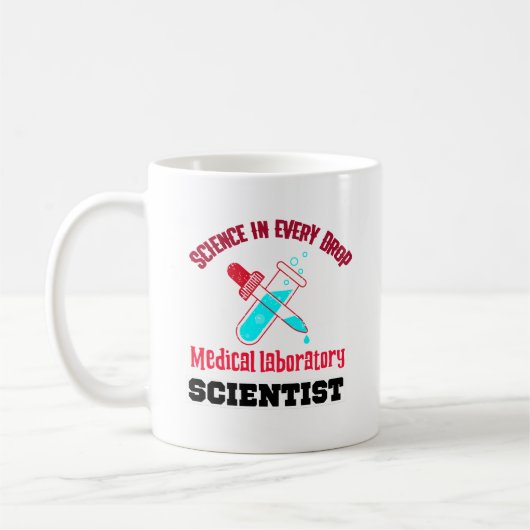 Medizinischer Laborwissenschaftler Kaffeetasse (Links)