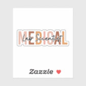 Medizinischer Laborwissenschaftler MLS-Geschenk Aufkleber (Blatt)