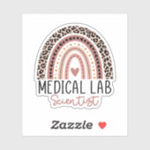Medizinischer Laborwissenschaftler MLS Rainbow Aufkleber (Blatt)