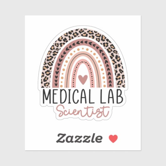 Medizinischer Laborwissenschaftler MLS Rainbow Aufkleber (Blatt)