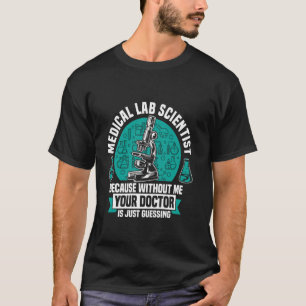 Medizinischer Labrador Scientist Labrador Tech Med T-Shirt