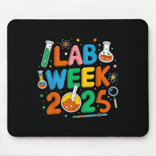 Medizinischer Labrador Scientist Retro Labrador Wo Mousepad (Vorne)