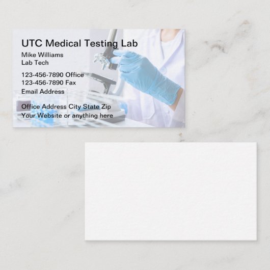 Medizinischer Labrador Tech Visitenkarte (Vorne/Hinten)