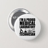 Medizinischer Labrador-Techniker Button (Vorne & Hinten)