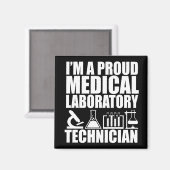 Medizinischer Labrador-Techniker Magnet (Vorderseite/Rückseite)