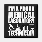 Medizinischer Labrador-Techniker Magnet (Vorne)