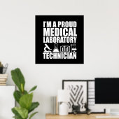 Medizinischer Labrador-Techniker Poster (Heimbüro)