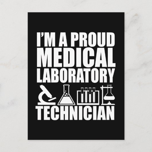 Medizinischer Labrador-Techniker Postkarte (Vorderseite)