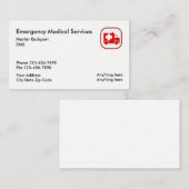 Medizinischer Notfall EMS-Krankenwagen Visitenkarte (Vorne/Hinten)