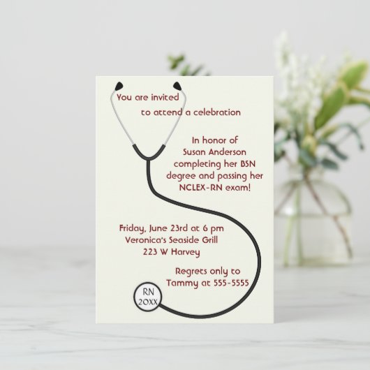 Medizinischer oder einladung (Stehend Vorderseite)