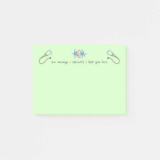 Medizinischer Post-it Klebezettel (Vorderseite)