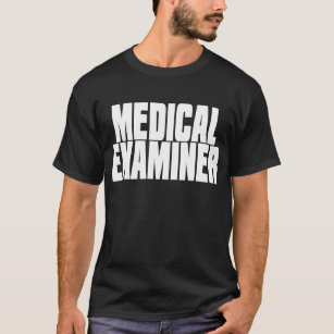 Medizinischer Prüfer-Schwarz-T - Shirt