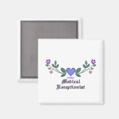 Medizinischer Rezeptionist CS Print Magnet (Vorderseite/Rückseite)