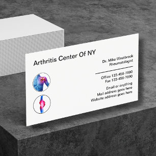 Medizinischer Rheumatologe für Arthritis Visitenkarte