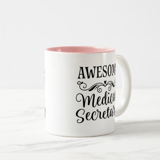 Medizinischer Sekretär Appreciation Week Mug Zweifarbige Tasse (VorderseiteRechts)