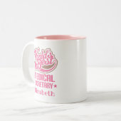 Medizinischer Sekretär Geschenk Personalisiert Zweifarbige Tasse (Vorderseite Links)