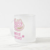 Medizinischer Sekretär Gift (Welten am besten) Mattglastasse (Vorderseite Links)