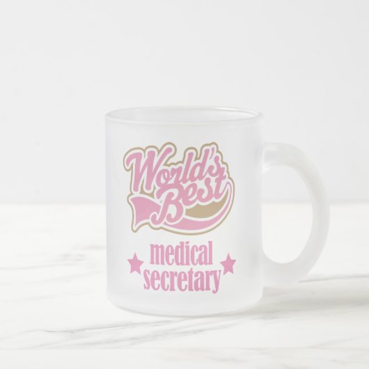 Medizinischer Sekretär Gift (Welten am besten) Mattglastasse (Rechts)