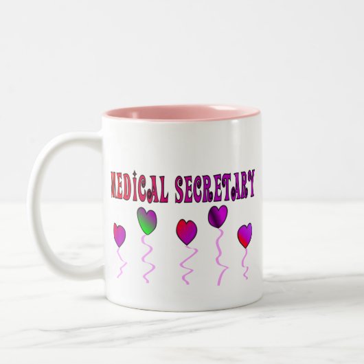 Medizinischer Sekretär Gifts Zweifarbige Tasse (Links)