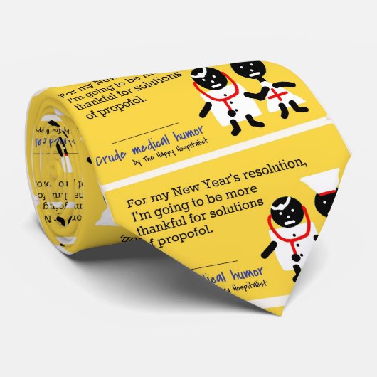 Medizinischer Spaß Krawatte (Gerollt)