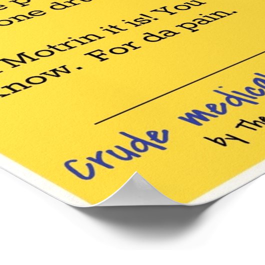 Medizinischer Spaß Poster (Ecke)