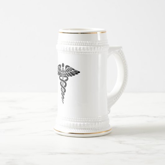 Medizinischer Stein Bierglas (VorderseiteRechts)