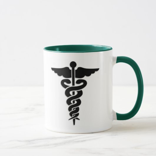 Medizinischer SymbolCaduceus Tasse (Rechts)