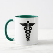 Medizinischer SymbolCaduceus Tasse (Links)