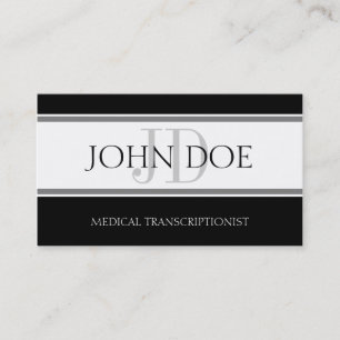Medizinischer Transcriptionist-Streifen W/W Visitenkarte
