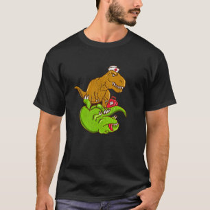 Medizinischer TRex führt CPR EMT Krankenschwester T-Shirt