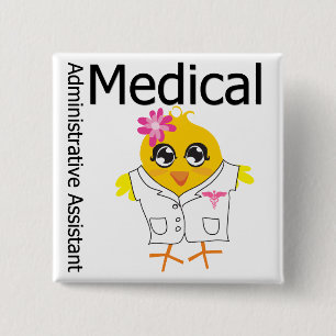 Medizinischer Verwaltungsmitarbeiter Button