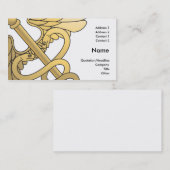 medizinischer Visitenkarteentwurf des Caduceus Visitenkarte (Vorne/Hinten)