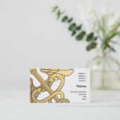 medizinischer Visitenkarteentwurf des Caduceus Visitenkarte (Stehend Vorderseite)