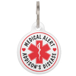 Medizinischer Warnhalsband für Addison-Krankheit - Haustiermarke