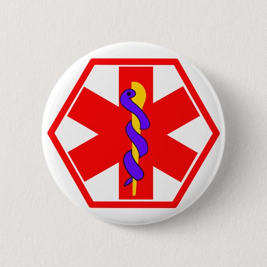 MEDIZINISCHER ZEICHEN-IDENTIFIKATIONS-UMBAU BUTTON (Vorderseite)