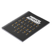 Medizinisches Alphabet für Doktoren Nurses Notizblock (Linke Seite)