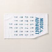 Medizinisches Alphabet Handtuch (Handtuch)